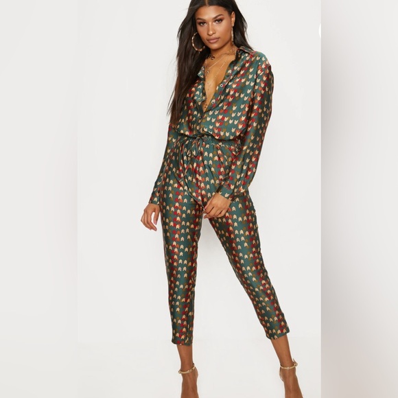PrettyLittleThing Other - Oversize green shirts set